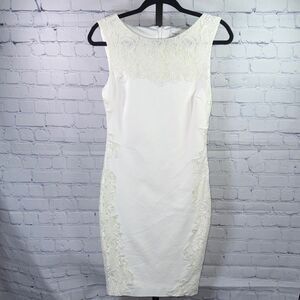 Cache Ivory Lace Mini Dress